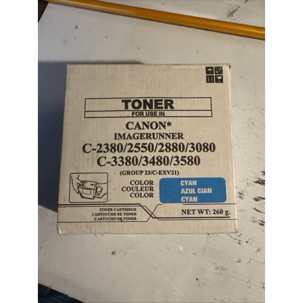 Canon IMAGERUNNER Toner C-2380/2550/2880/3080 C-3380/3480/3580 CYAN‎ - Picture 2 of 3